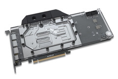 EKWB's sleek single-slot water block which covers the GPU core, memory, and VRMs. (Source: EKWB)