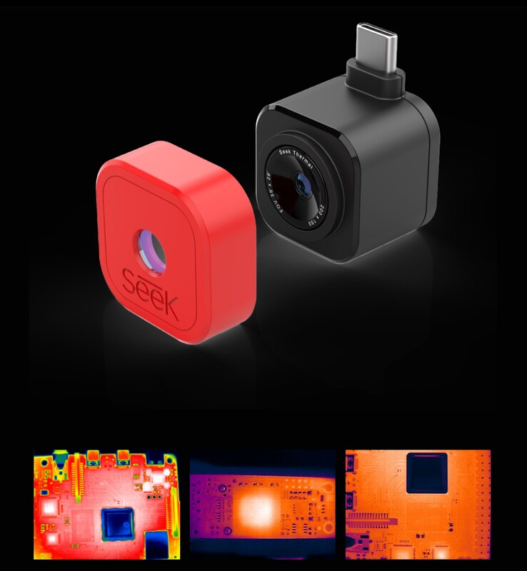 The macro adapter allows Nano cameras to be used to image small components like RAM chips. (Image source: Seek Thermal)