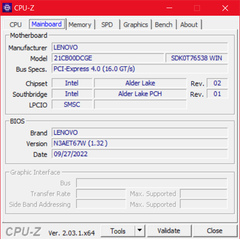 CPU-Z Mainboard