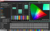 CalMAN sRGB color accuracy