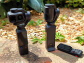 DJI Osmo Pocket 4P next to the Insta360 Luna Ultra