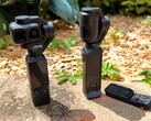 DJI Osmo Pocket 4P next to the Insta360 Luna Ultra