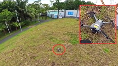 Discovered by chance in a park by a mountain biker: The DJI Mini 5 Pro, which is now expected to launch as early as August. (Image source: Mauro Tandoi, edited)
