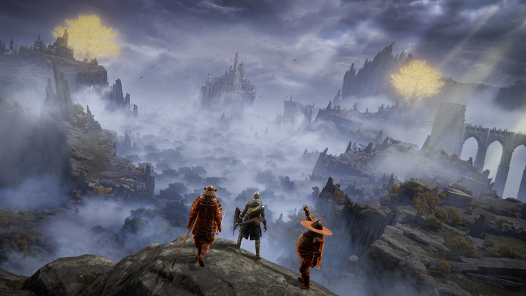 The world of Elden Ring is a dark fantasy realm filled with towering castles, mysterious ruins and dangerous monsters. Since the Elden Ring was shattered, the realm has descended into chaos, with powerful demigods fighting for supremacy. (Pictured: Official Elden Ring artwork.)