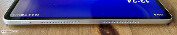 right: power button, speaker