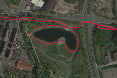 GPS test: Samsung Galaxy A30s - Cycling around a lake