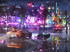 GTA 6 screenshot showing Vice City nightlife