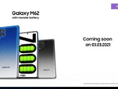 The Galaxy M62's new teaser. (Source: Samsung)