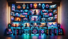 Gaming monitors collection (Source: DALL·E 3-generated image)