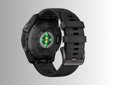 Garmin Fenix 7 Pro Sapphire Solar Smartwatch sensors are shown (Image source: Garmin)