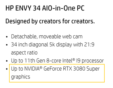 HP's listing yesterday. (Image source: HP)