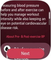 The Watch D3 can analyze blood pressure before and after exercise