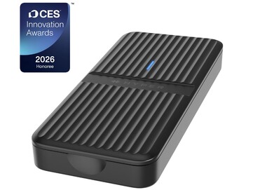 The HyperDrive Next USB4 M.2 PCIe Enclosure was named CES 2026 Innovation Awards Honoree. (Image source: Hyper)