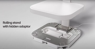 The LG Smart Monitor Swing cleverly hides the power adapter. (Image source: LG)