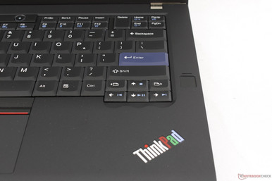 Fingerprint reader adjacent to iconic Blue Enter key