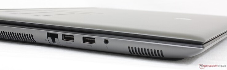 Left: 2.5 Gbps RJ-45, 2x USB-A 3.2 Gen. 1, 3.5 mm headset