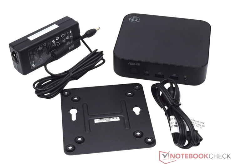 The Asus NUC 14 Essential's scope of delivery