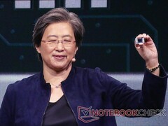 AMD&#039;s Dr. Lisa Su unveils the Ryzen 4000 APUs for laptops. 