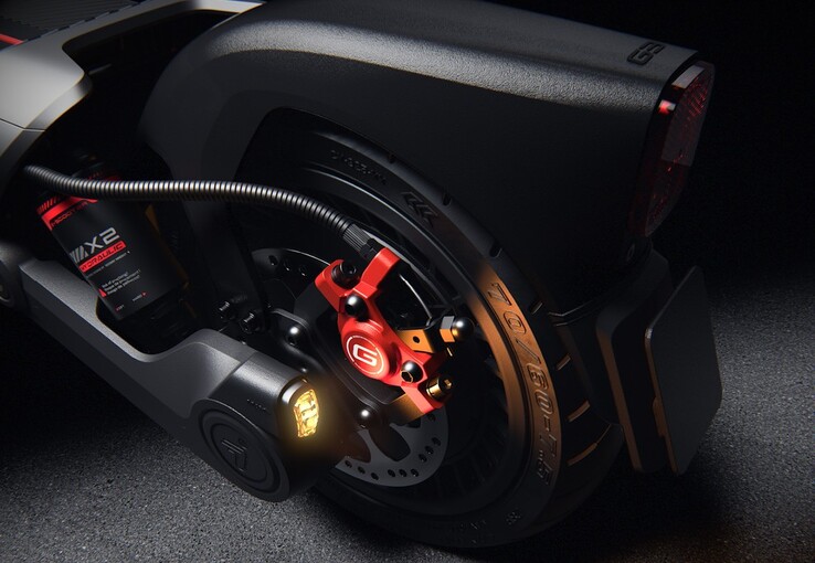 The Segway Max G3 Plus electric scooter has self-healing tires, disc brakes with traction control, and a rear brake light.