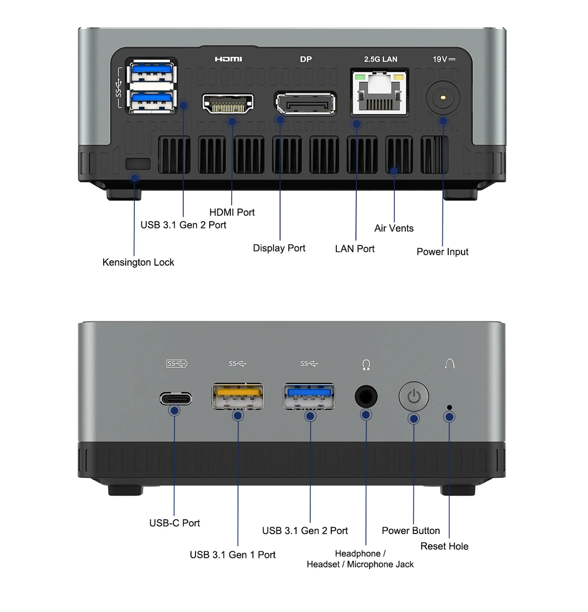 MINISFORUM DESK MINI UM700 3750h , STORAGE 512GB DDR4 16GBX1 DUAL CHANNEL