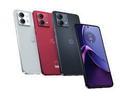 The Moto G84 5G will feature two vegan leather back options. (Image source: @evleaks - edited)