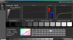 Grayscale before calibration