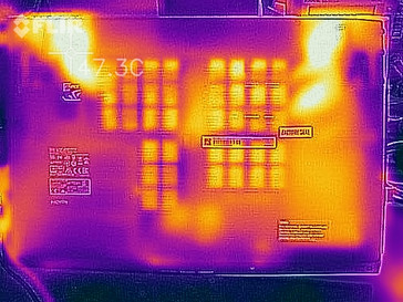 Thermal profile, underside