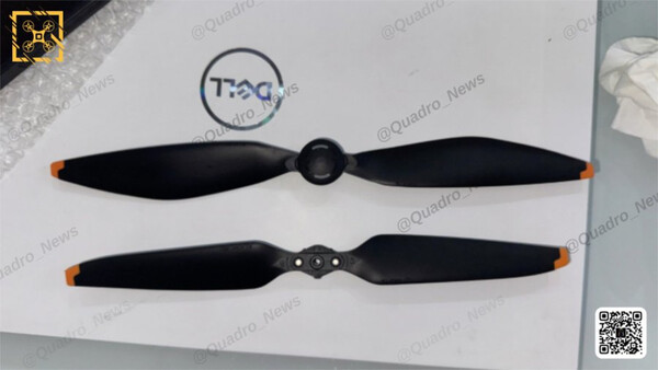 Shots of the Mavic 4 Pro's propellers. (Image source: Quadro_News)