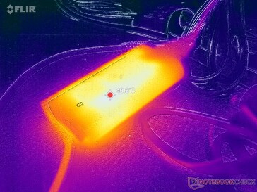 AC adapter reaches over 41 C when running demanding loads