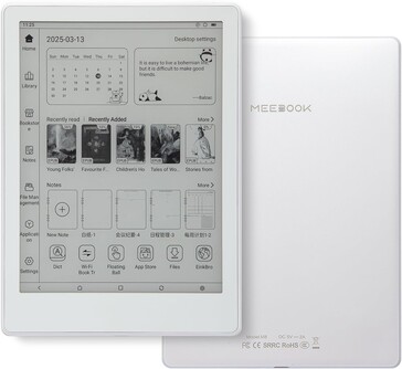 The e-book reader's new interface should be more straight forward (Image source: Meebook)
