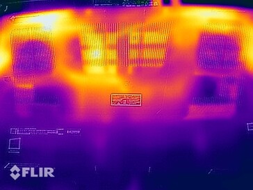 Surface temperatures - stress test (bottom)