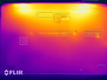 Surface temperatures stress test (bottom side)