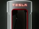 Leaked Magic Dock Supercharger with CCS adapter (image: Tesla)