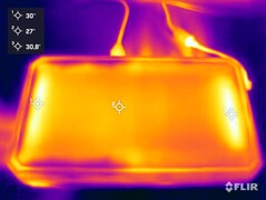 Minisforum AtomMan G7 PT during stress test (right side)