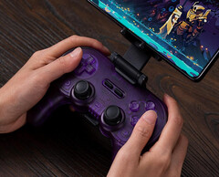 8BitDo now sells the Translucent Purple version of the Pro 2 with Hall effect joysticks. (Image source: 8BitDo)