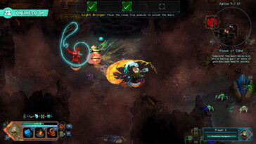 An image showing a battle in Children of Morta.