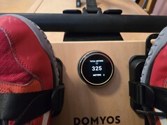 The display is small but easy to read. The information changes automatically.