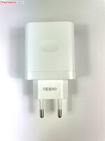 The included 33-watt power adapter