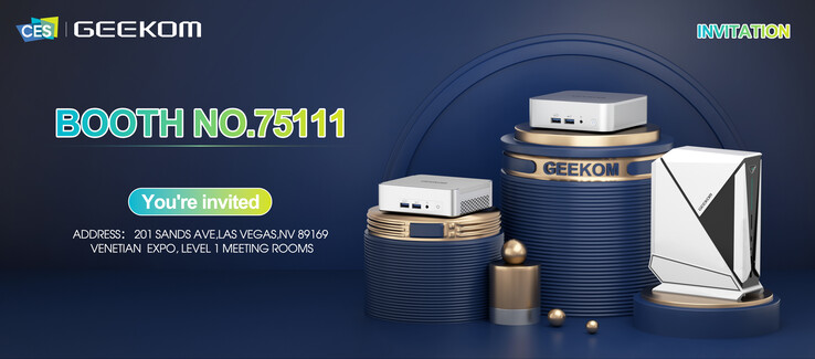 Geekom's CES 2024 event invitation (Image source: Geekom)