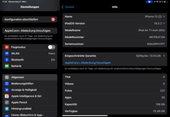 iPadOS 18 on the Apple iPad Air 2025