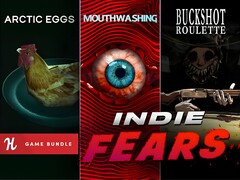 Indie Fears Humble Bundle banner is shown (Image source: Humble Bundle with edits)