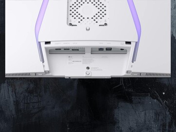 32-inch 4K LG OLED 32GS95UV connectivity is shown (Image source: LG with edits)