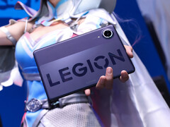 The Legion Y700 Infinite is set to be a light and slim tablet. Pictured: a picture showing the tab being held by a cosplayer. 