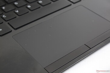 Touchpad is smooth when gliding at medium to high speeds while slower speeds tend to stick. The clicky integrated mouse buttons have satisfactory feedback