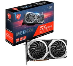 MSI Radeon RX 6700 XT MECH 2X 12G OC video card (Source: MSI)