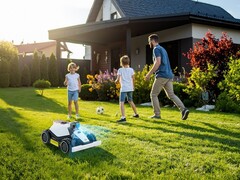 The Mammotion Luba mini AWD LiDAR Robotic Lawn Mower will launch soon. (Image source: Mammotion)