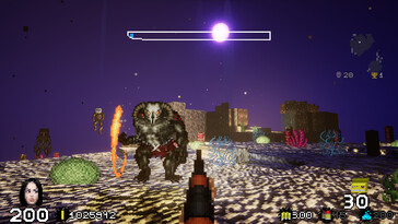 An image showing a battle against a monster in Nightmare Reaper.