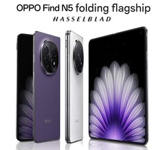 The Oppo Find N5 will be available in Satin Black, Jade White, and Dusk Purple colorways in China (Image source: Oppo)