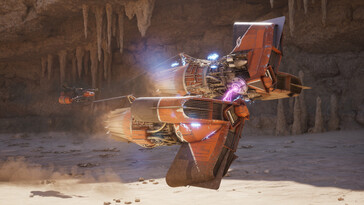 Pictured: A gameplay screenshot from Star Wars: Galactic Racer.