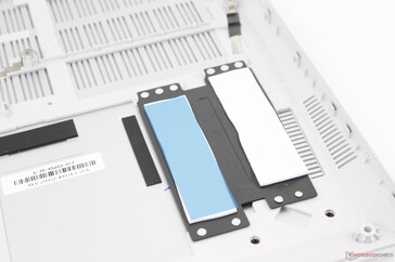 Thermal pads and heat sink for the two SSD slots